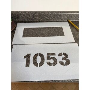 New Large House Number Stencil 1053 6" Tall Numbers  Address Sign Paint Template